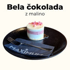 Bela čokolada z malino