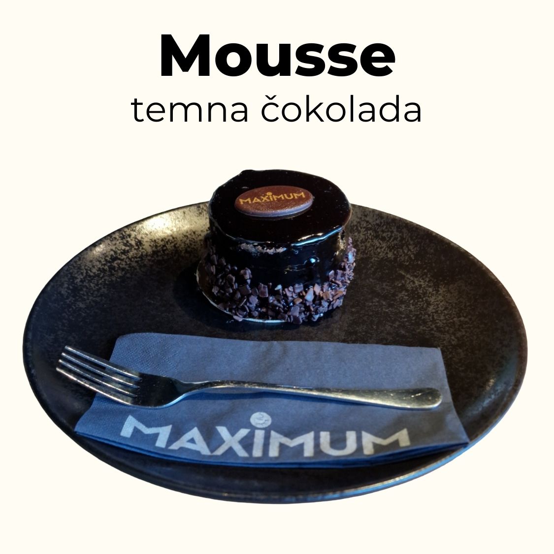 Mousse temne čokolade